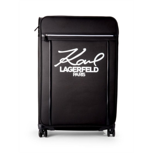 Karl Lagerfeld Paris 28 Inch Logo Spinner Suitcase