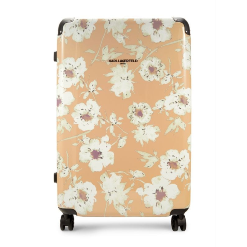 Karl Lagerfeld Paris Dune 28 Inch Floral Hardshell Spinner Suitcase