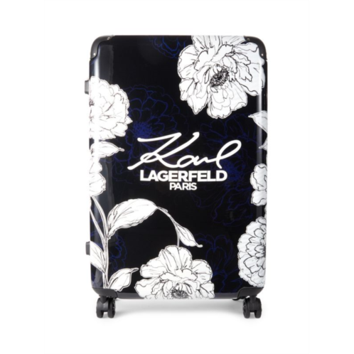 Karl Lagerfeld Paris 28 Inch Floral Spinner Suitcase
