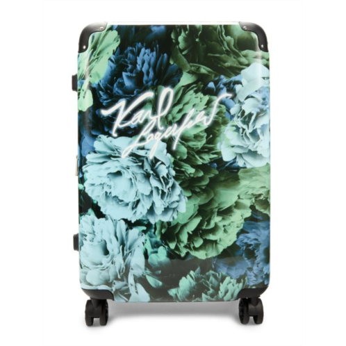 Karl Lagerfeld Paris Carribean 24-Inch Floral Hardside Spinner Suitcase