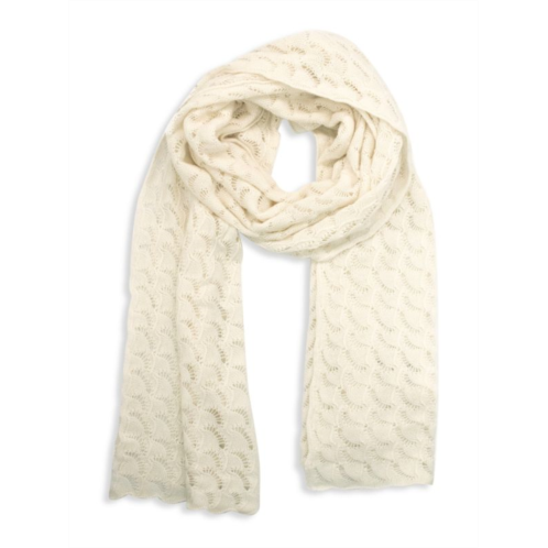 Portolano Open Knit Cashmere Oblong Scarf