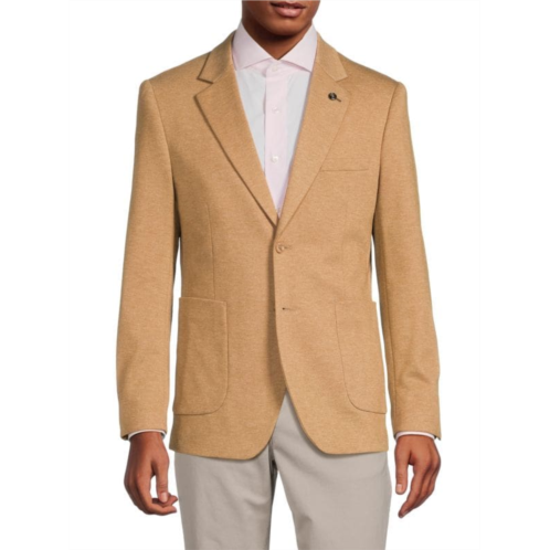 Tom Baine Solid Notch Lapel Sportcoat