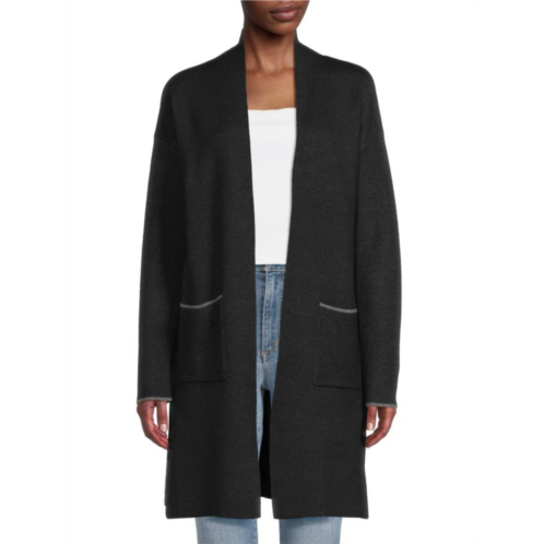 Ellen Tracy Plaid Duster Cardigan