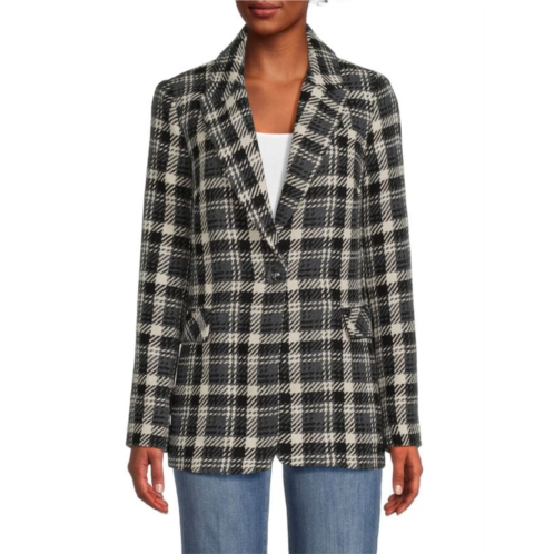 Elie Tahari Boucle Wool Blend Blazer