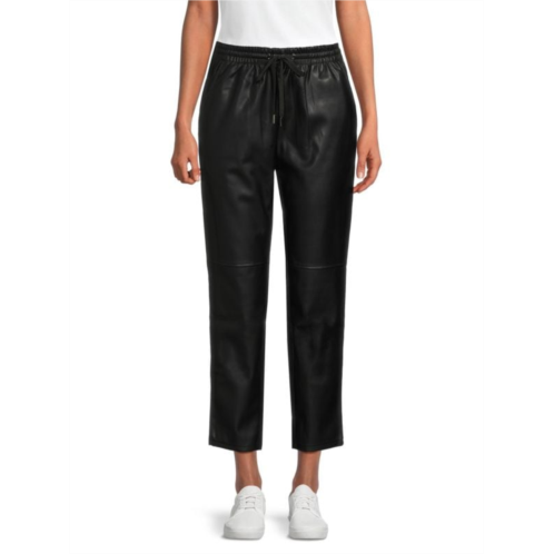 Laundry by Shelli Segal Faux Leather Drawstring Pants