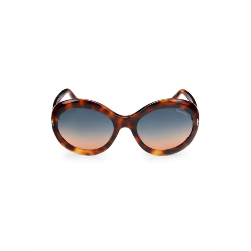 TOM FORD 60MM Oval Sunglasses