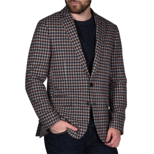 Original Penguin Slim Fit Checked Wool Blend Blazer