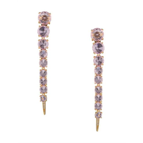 Eye Candy LA Harper Goldtone & Cubic Zirconia Drop Earrings