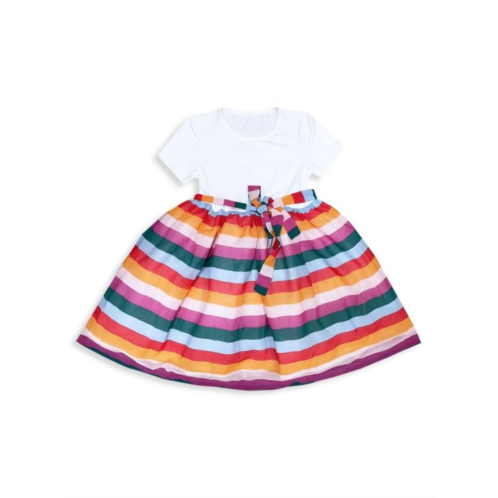 Joe-Ella Little Girls & Girls Belted Striped Dress