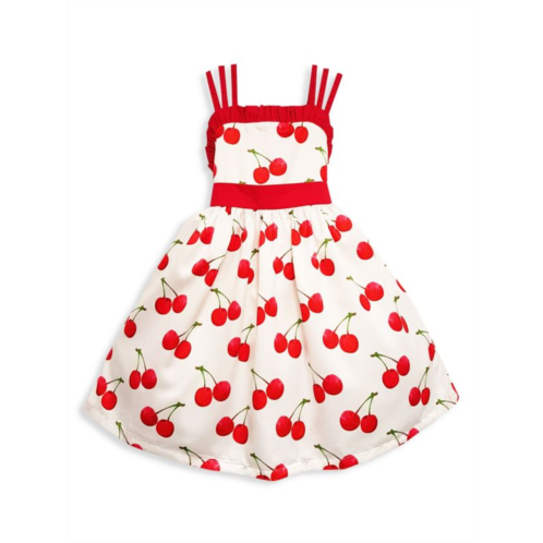 Joe-Ella Little Girls & Girls Cherry Print Dress