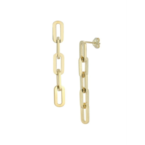 SPHERA MILANO 14K Goldplated Sterling Silver Paperclip Drop Earrings