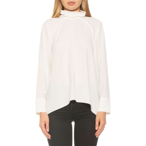 Alexia Admor Danielle Mockneck Blouse