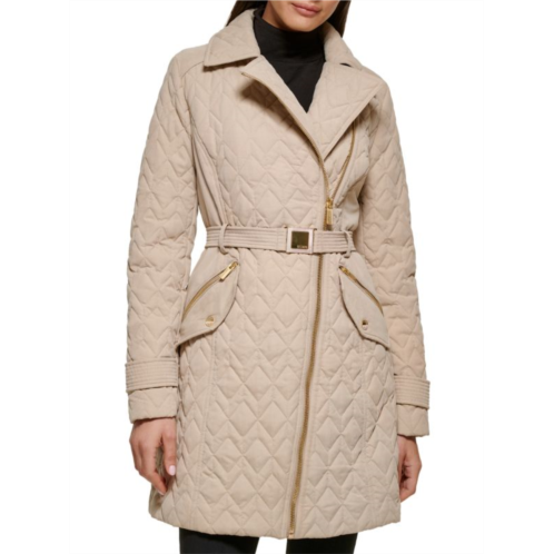 Guess Quilted Belted Coat