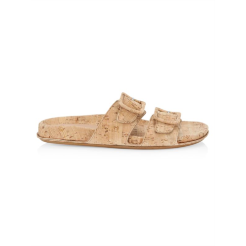 Definery The Loop Double Footbed Cork Sandals