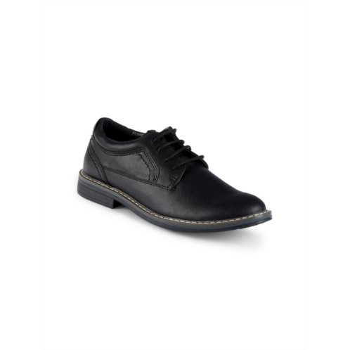 Steve Madden Boys Bevan Faux Leather Oxford Shoes