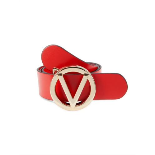 Valentino by Mario Valentino Giusy Logo Leather Belt