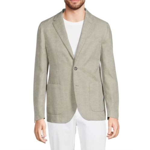 Lubiam Herringbone Linen Blend Sportcoat