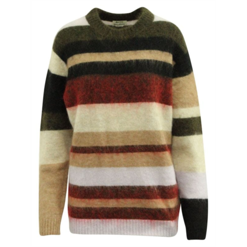 Acne Studios Kalbah Striped Knit Sweater In Multicolor Nylon