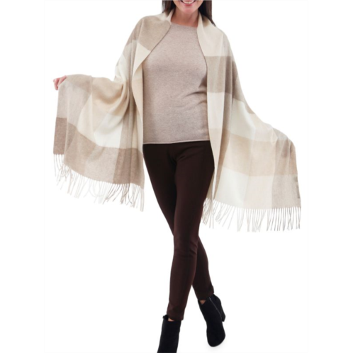 In2 by in Cashmere Checked Cashmere Shawl