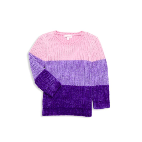 Design History Little Girls & Girls Colorblock Knit Sweater