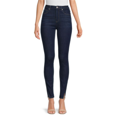 Gemma Rae Slit High Rise Skinny Jeans