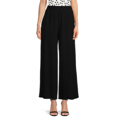 Renee C. Wide Leg Linen Blend Pants