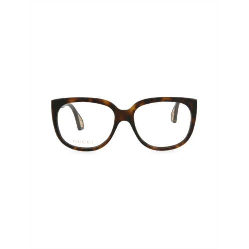Gucci 56MM Round Cat Eye Eyeglasses