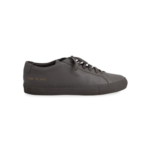 WOMAN BY COMMON PROJECTS Common Projects Achilles Low Top Sneakers In Grey Leather Athletic Shoes Sneakers