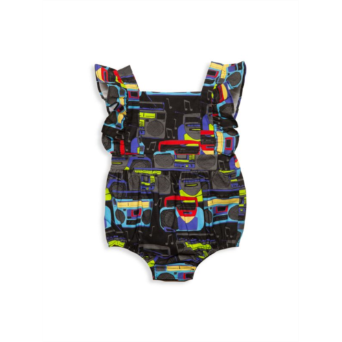 Worthy Threads Baby Girls Boom Box Bubble Bodysuit