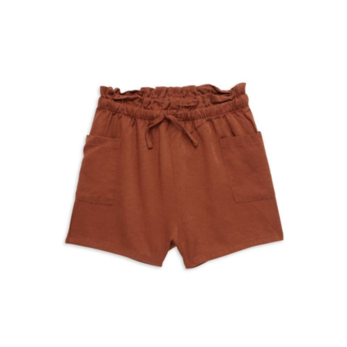 Miles the Label Little Girls Solid Shorts