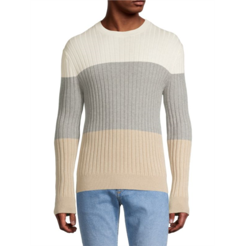 ATM Anthony Thomas Melillo Striped Cashmere Blend Sweater