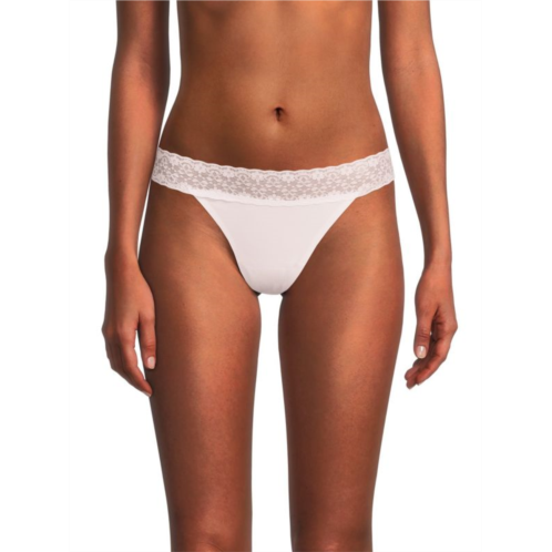 AVA & AIDEN Bonded Lace Waist Thong