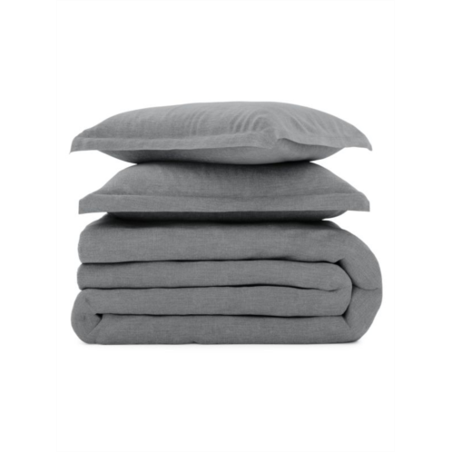 Rebecca Minkoff 3-Piece Linen Blend Duvet Cover & Pillow Sham Set