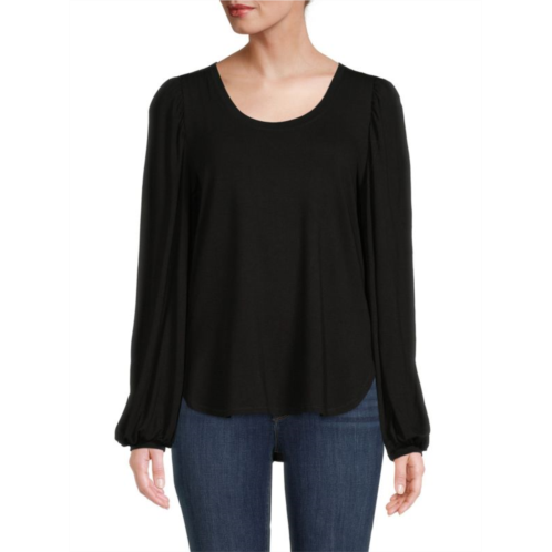 Patrizia Luca Pleated Sleeve Top