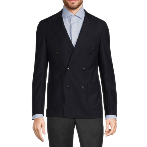 Reiss Nether Double Breasted Wool Blend Blazer