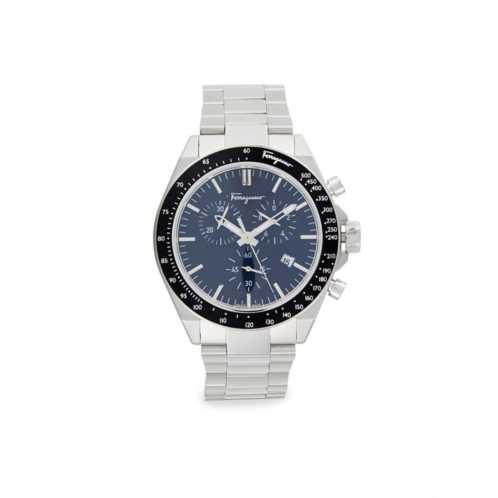 FERRAGAMO 43MM Stainless Steel Bracelet Watch