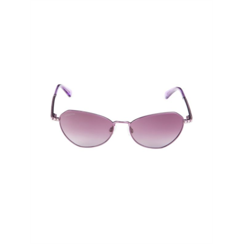 56MM Swarovski Crystal Oval Sunglasses