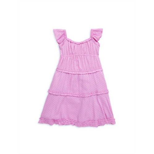 BCBGirls Little Girls Ruffle Tiered Tent Dress