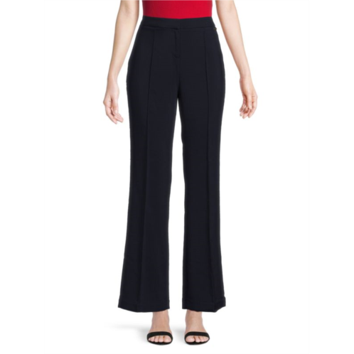 T Tahari Wide Leg Pintuck Trousers