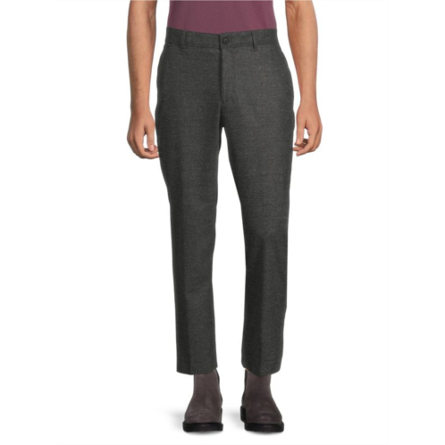 BOSS Perin Heathered Relaxed Fit Wool Blend Pants
