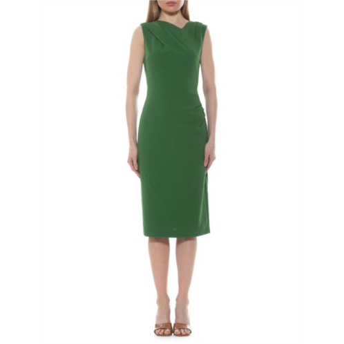 Alexia Admor Diane Pleated Sheath Dress