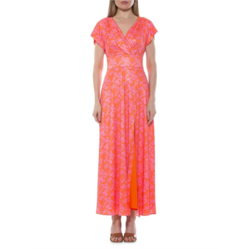 Alexia Admor Brielle Surplice Maxi Dress