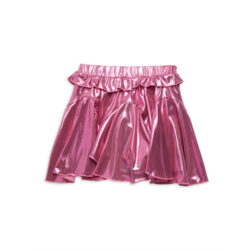 Baby Sara Baby Girls Metallic Godet Skort