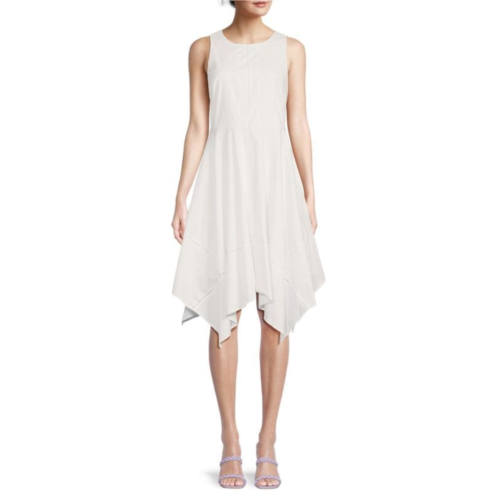 Donna Karan New York Handkerchief Hem Sleeveless Dress
