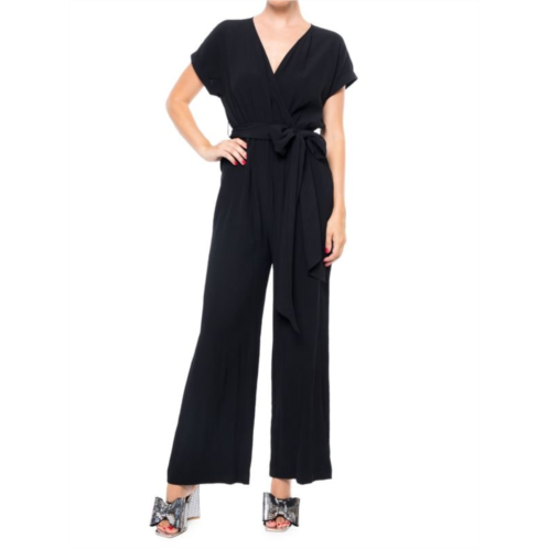 MEGHAN LA Wonderland Belted Wide Leg Jumpsuit