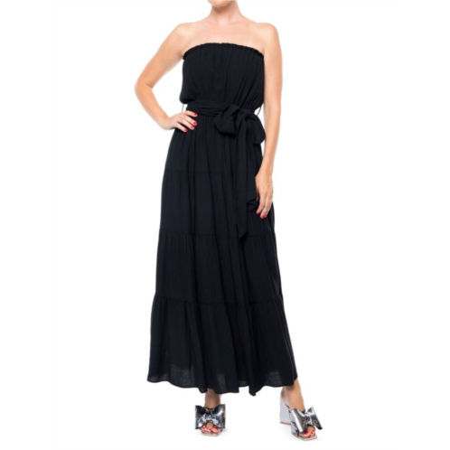 MEGHAN LA Makena Strapless Maxi Dress