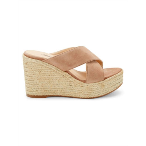 L  AGENCE Valetta Leather Espadrille Sandals