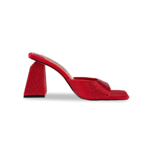 Lady Couture Reese Rhinestone Block Heel Sandals