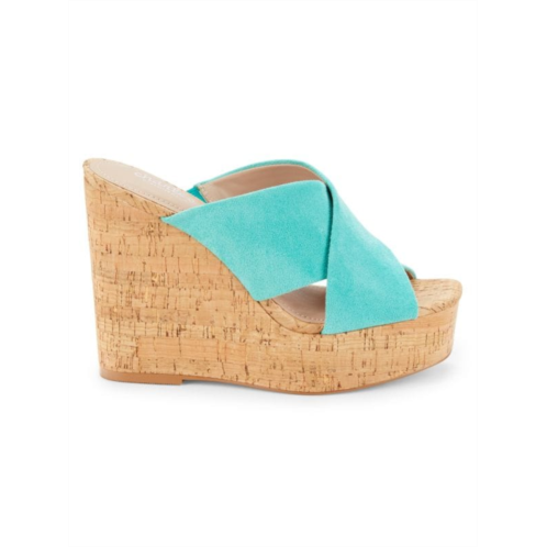 Charles by Charles David Textile Wedge Sandals