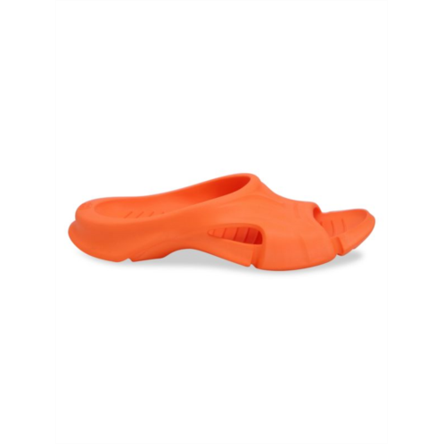 Balenciaga Mold Slide Sandals In Orange Rubber Slippers